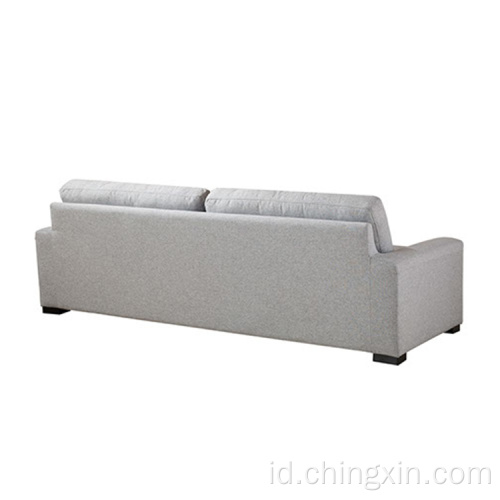 Kain abu-abu Sofa Set Ruang Tamu Furniture Sofa
